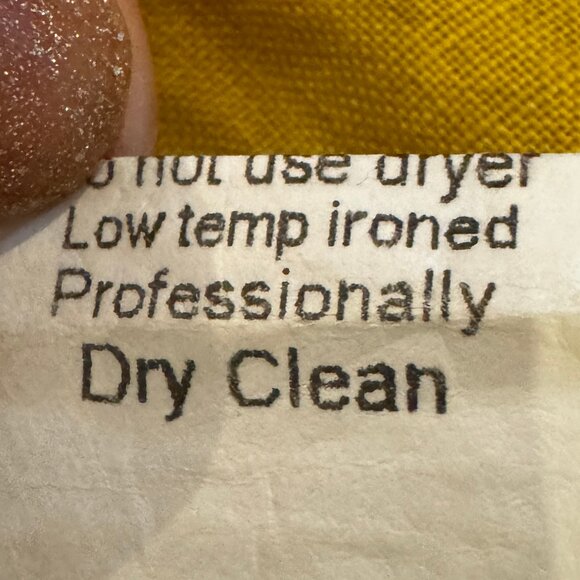 TERZO MILLENNIO Oversized 100% Linen Tunic Blouse in Yellow Size Small - Picture 7 of 8